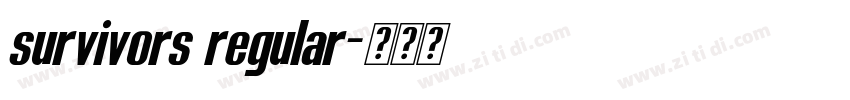 survivors regular字体转换